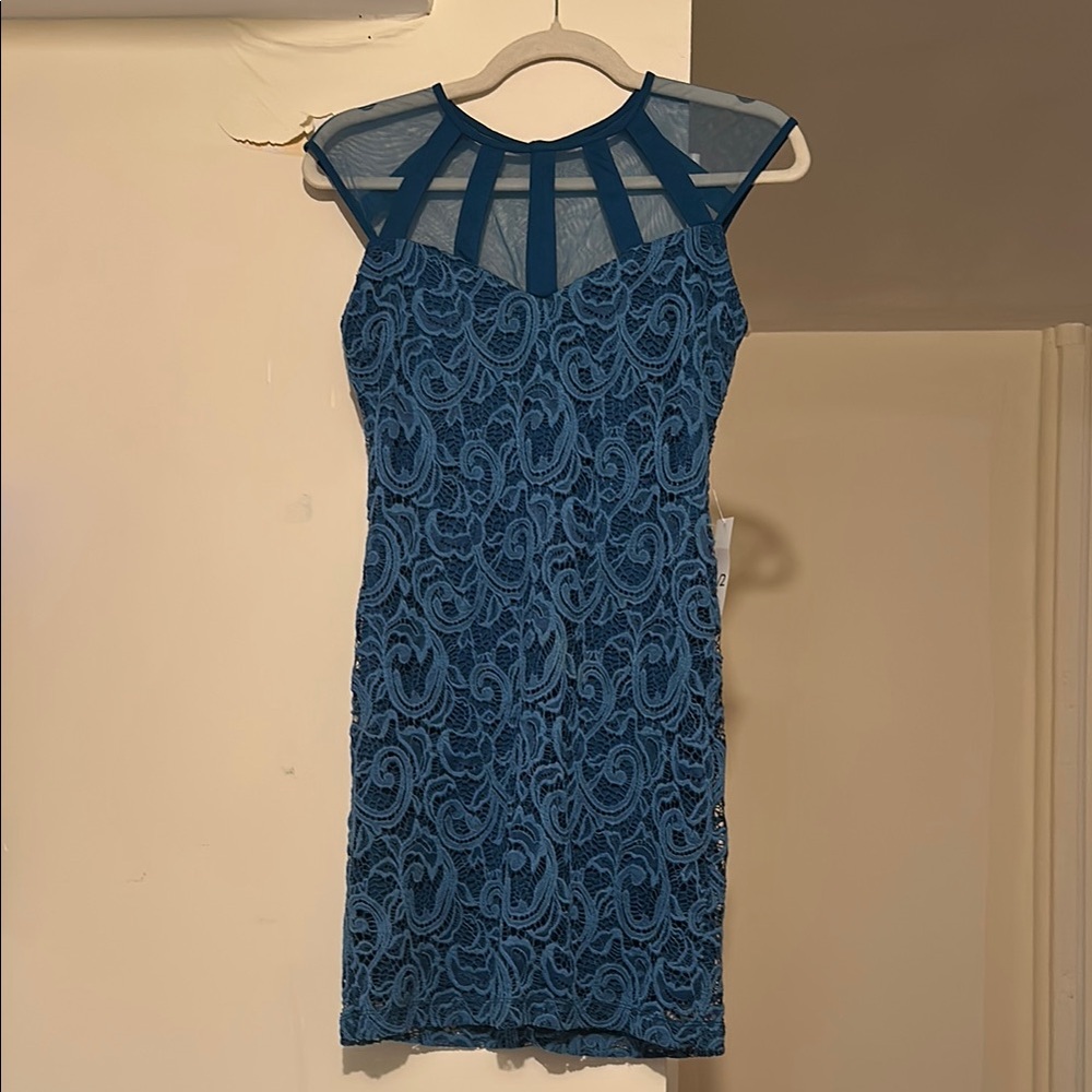 Teeze Me Blue Sheath Dress
